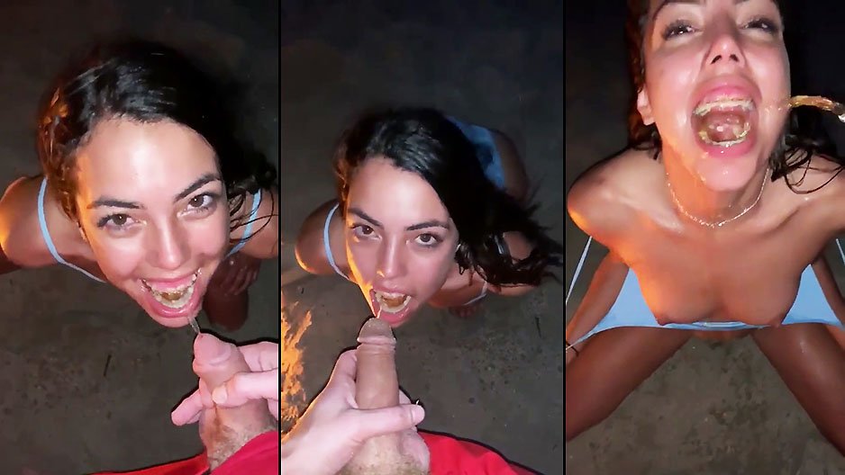 Deux mecs lui pissent dans la bouche